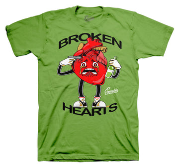 Dunk SB Strawberry Shirt - Broken Hearts - Green