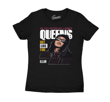 Womens Singles Day 6 Shirt - Queens - Black