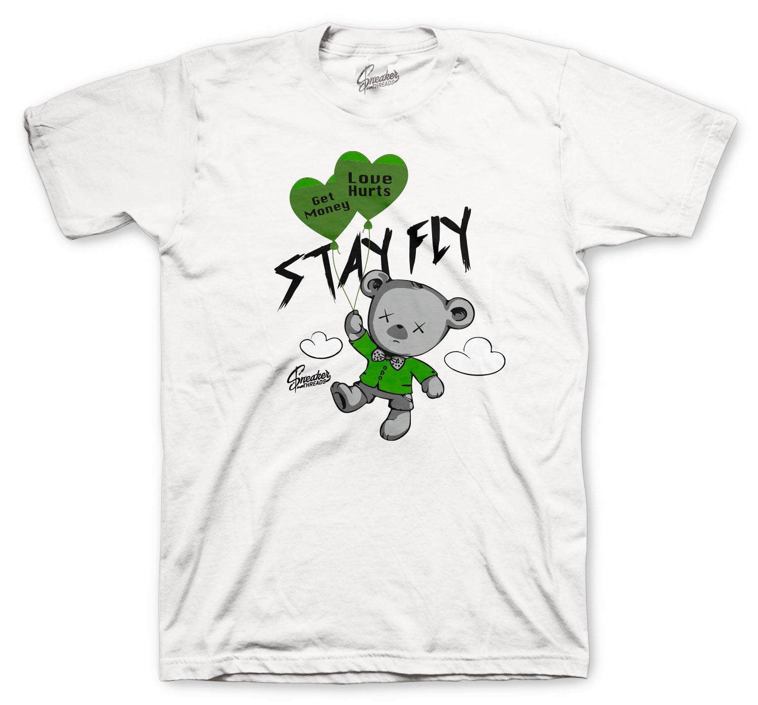 T shirt Collection matches with mens sneaker collection Jordan 4 green metallic 