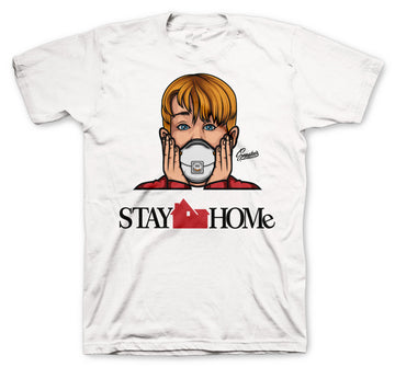 Retro 1 Satin Snake Shirt -  Stay Home - White