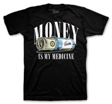 Retro 5 Bluebird Shirt - Money Medicine - Black
