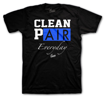Retro 3 Racer Blue Shirt - Clean Pair - Black