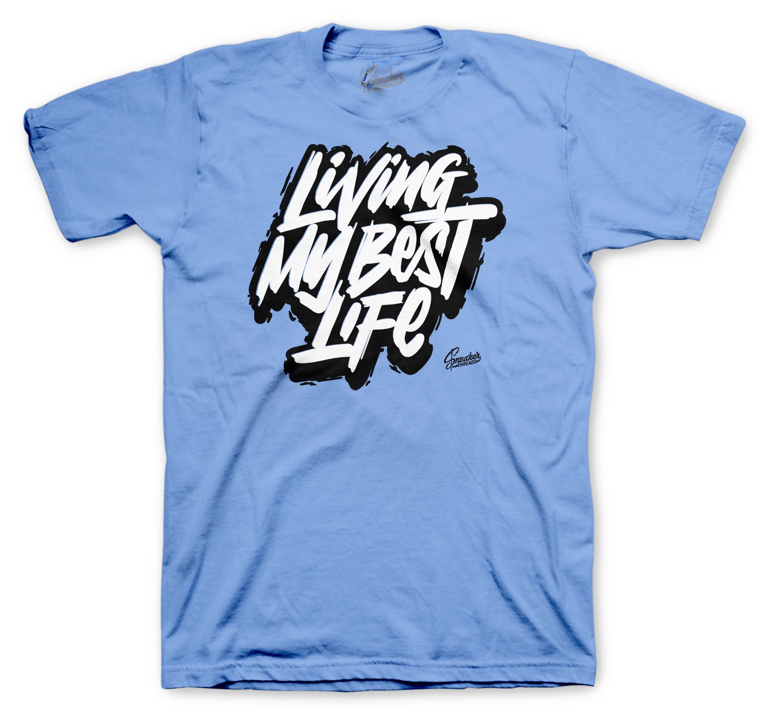 Retro 3 Valor Blue Shirt - Living Life - Light Blue