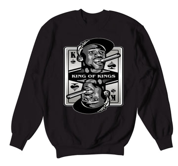 Retro 11 Jubilee Sweater - King Of Kings - Black