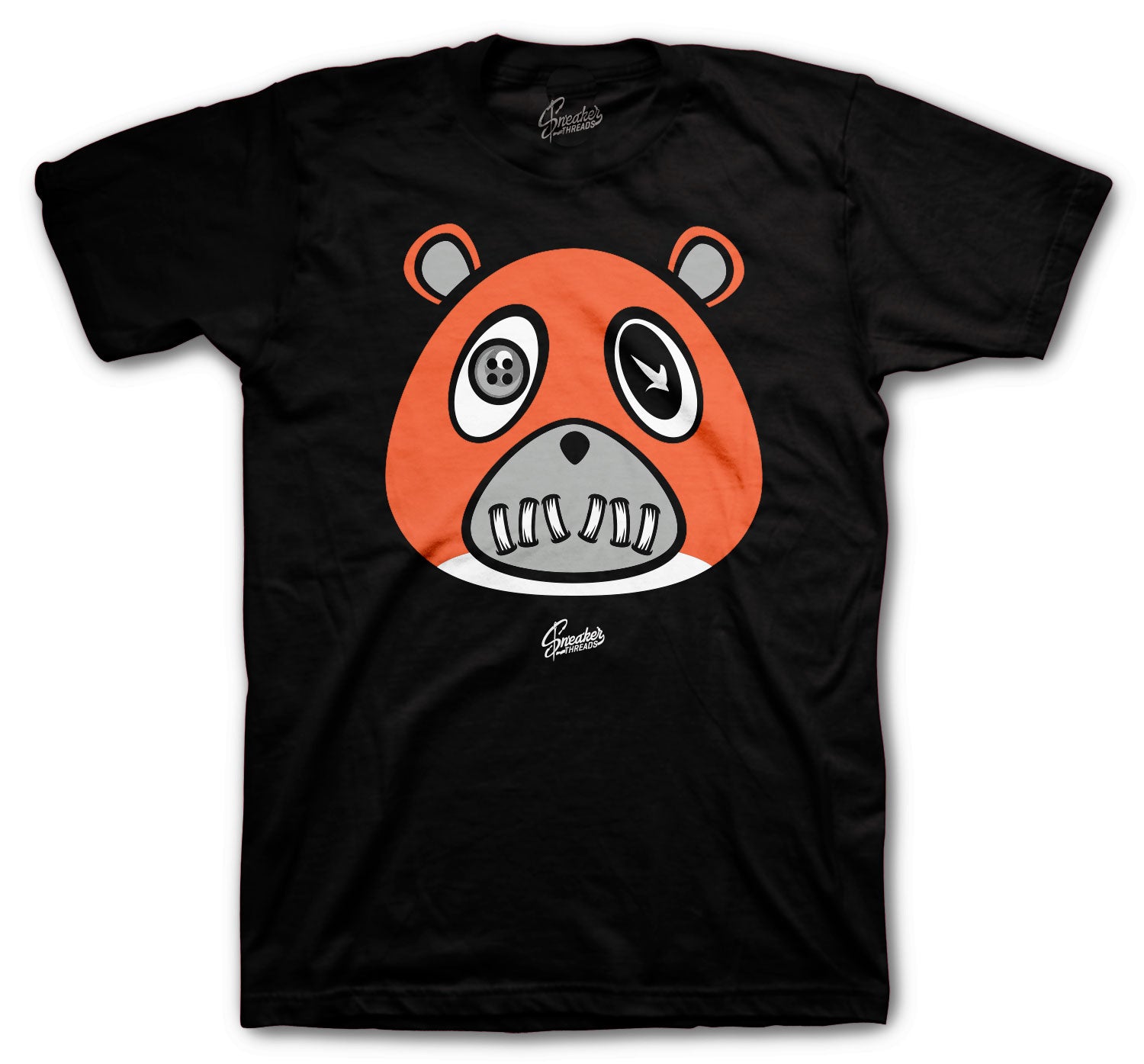 Retro 1 Electro Orange Shirt - ST Bear - Black