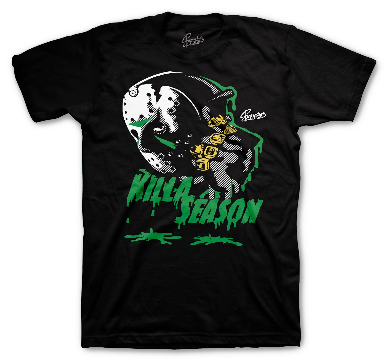 Retro 3 Pine Green Shirt - Killa Season - Black