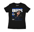 Ladies sneaker tees match Jordan 5 Racer Blue | Girls sneaker outfits