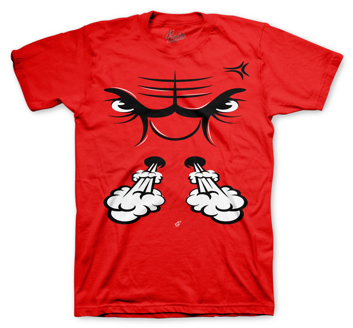 Retro 1 AJKO Chicago Shirt - Raging Face - Red