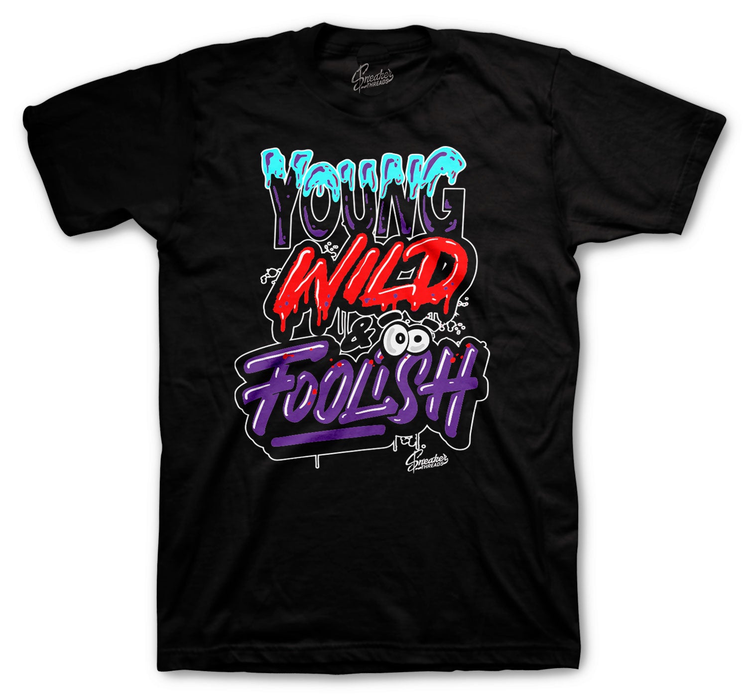 Retro 5 Top 3 Shirt - Young Wild - Black