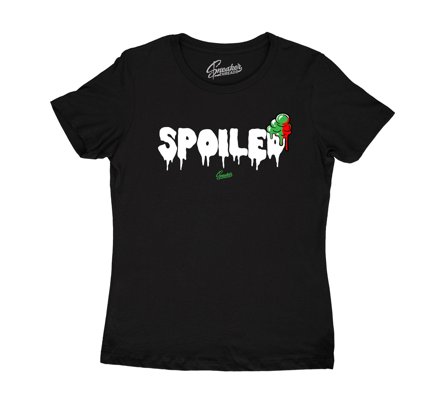 Womens Lucky Green 1 Shirt - Spoiled - Black