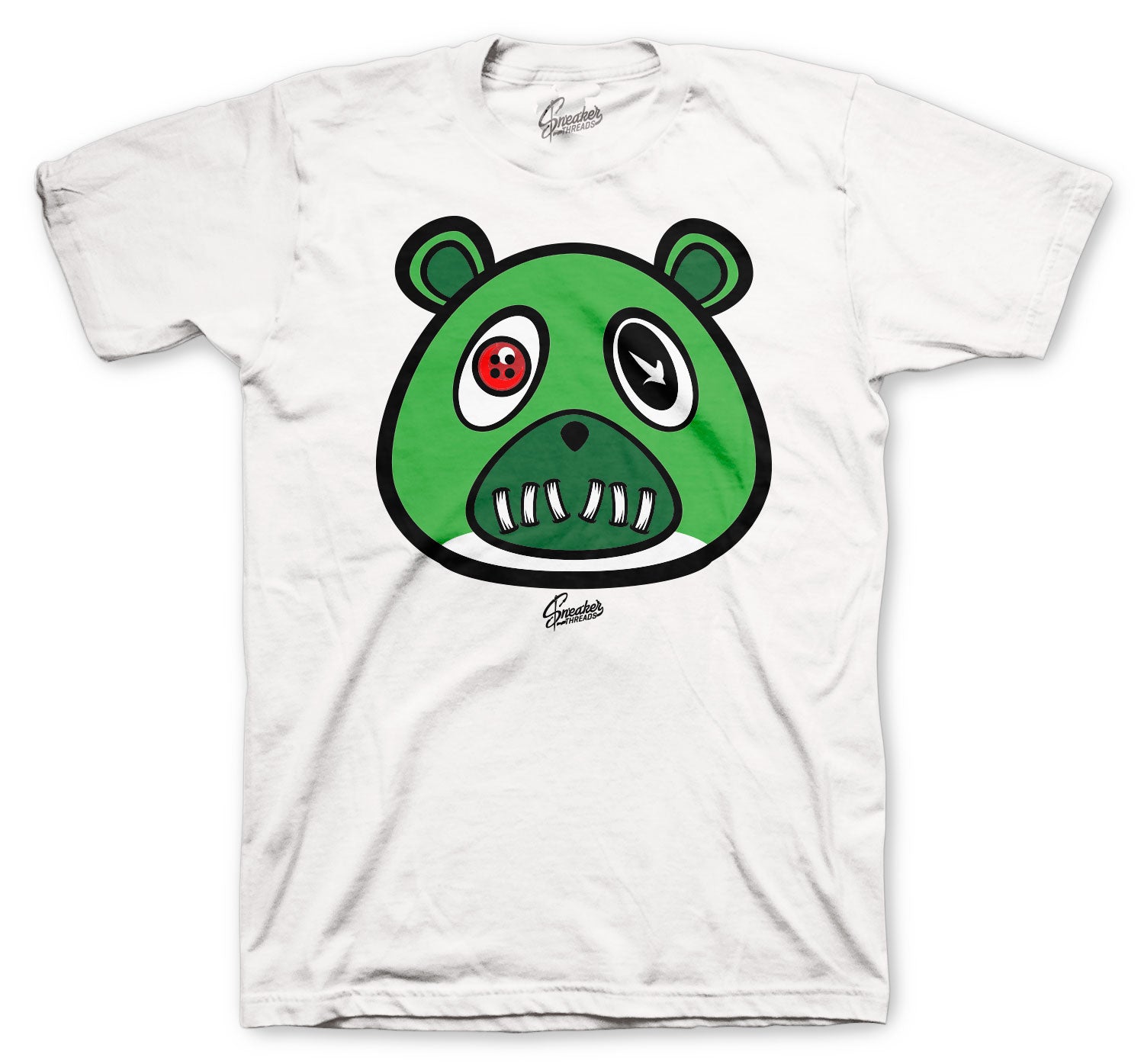 Retro 1 Lucky Green Shirt - ST Bear - White