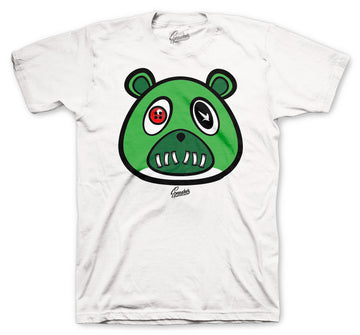 Retro 1 Lucky Green Shirt - ST Bear - White
