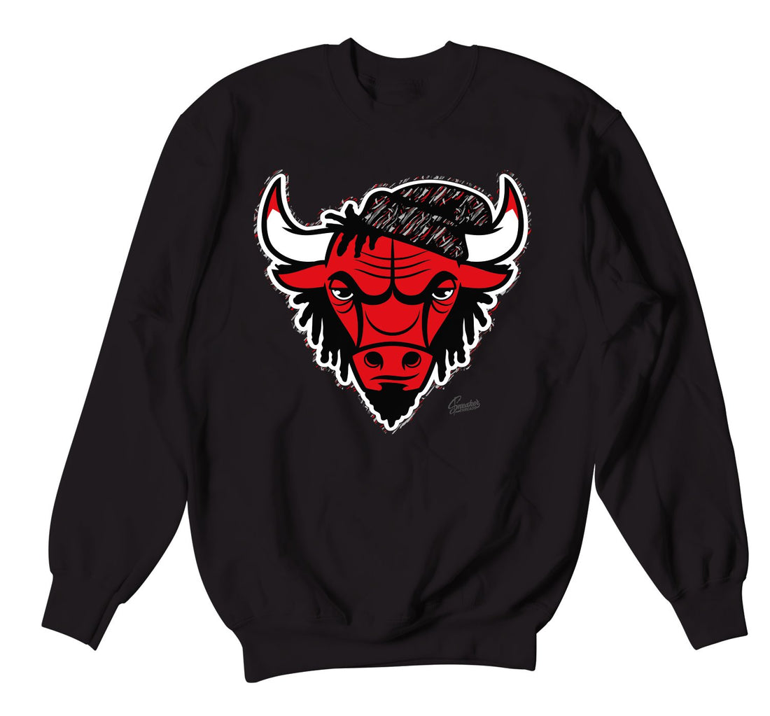 mens crewnecks designed to match perfectly with the red cement 3s