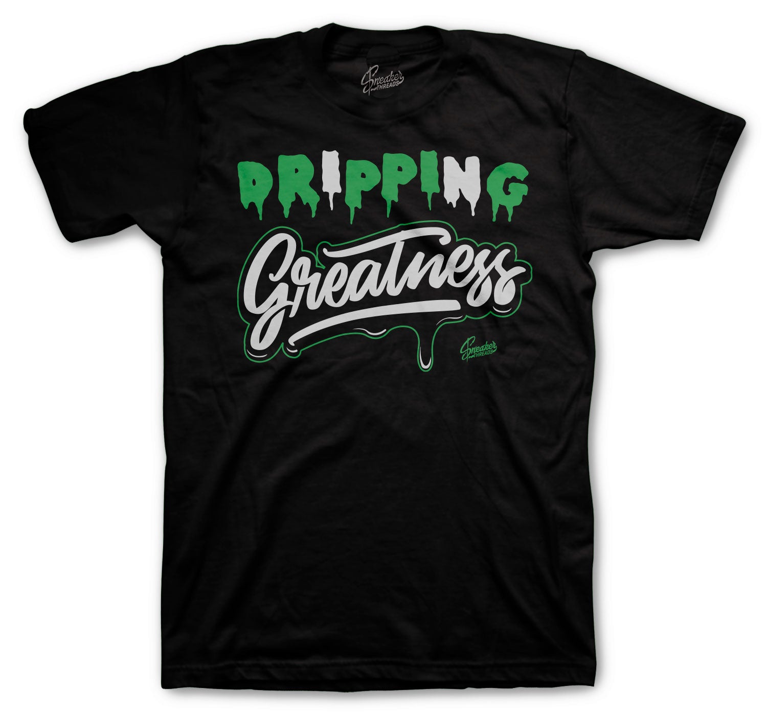 Retro 3 Pine Green Shirt - Dripping Greatness - Black
