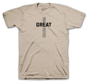 500 Taupe Light Shirt - Greatness Cross - Sand