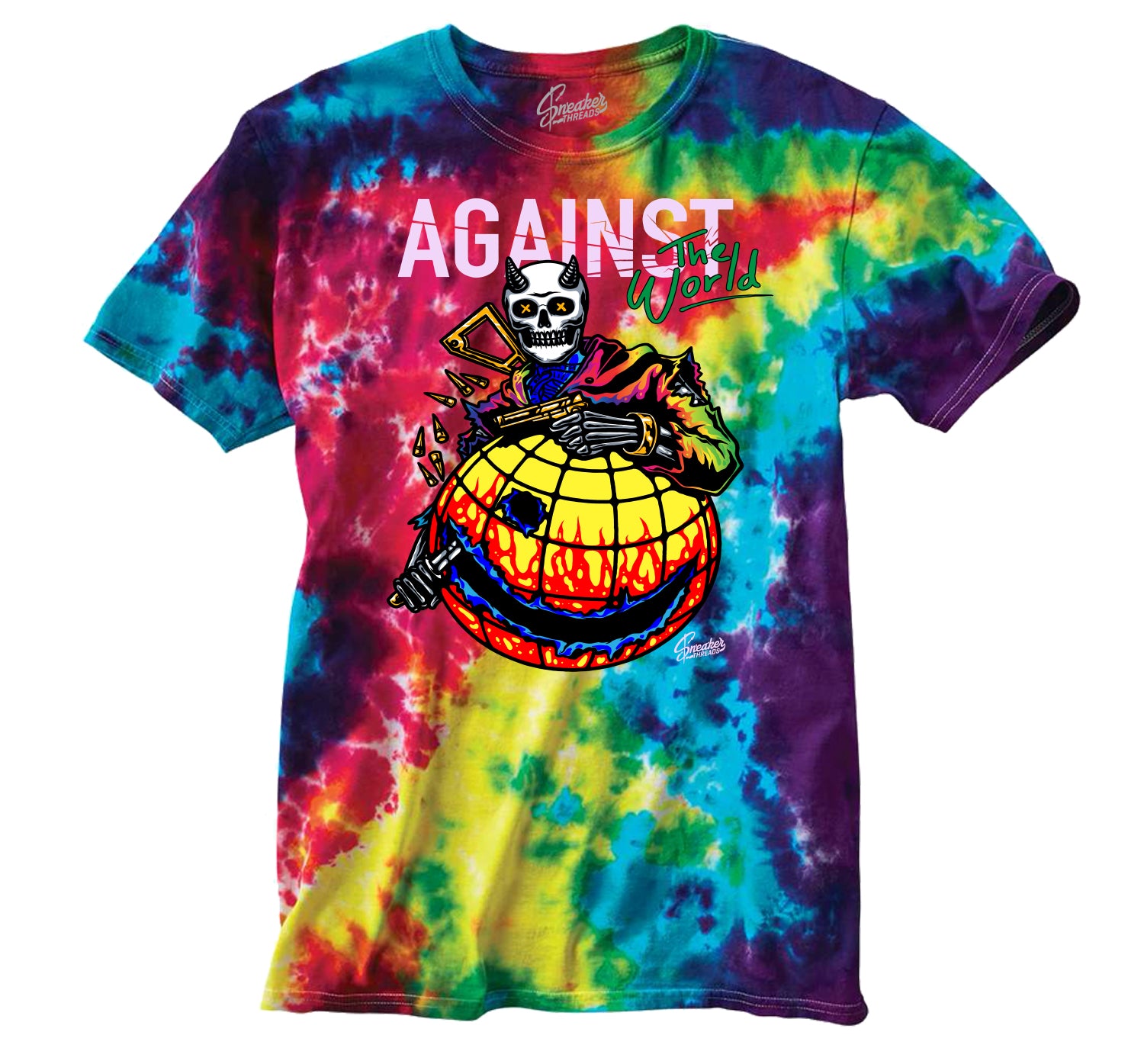 Retro 1 Balvin Shirt -  Against The World - Tie Dye