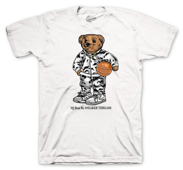 Retro 1 Neutral Grey Shirt - MJ Bear - White