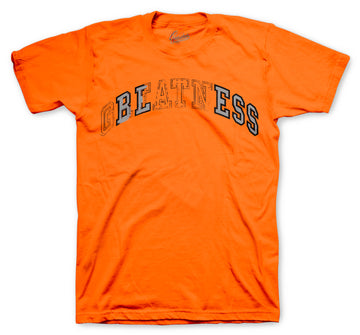Retro 5 Orange Blaze Shirt - Stitch - Orange