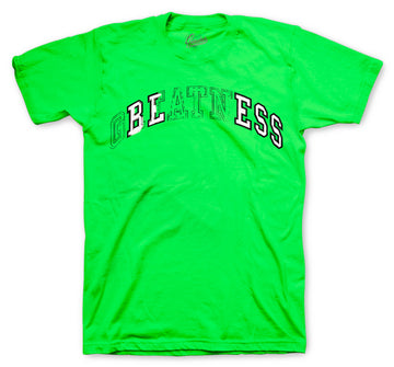 Retro 6 Electric Green Shirt - Stitch - Green
