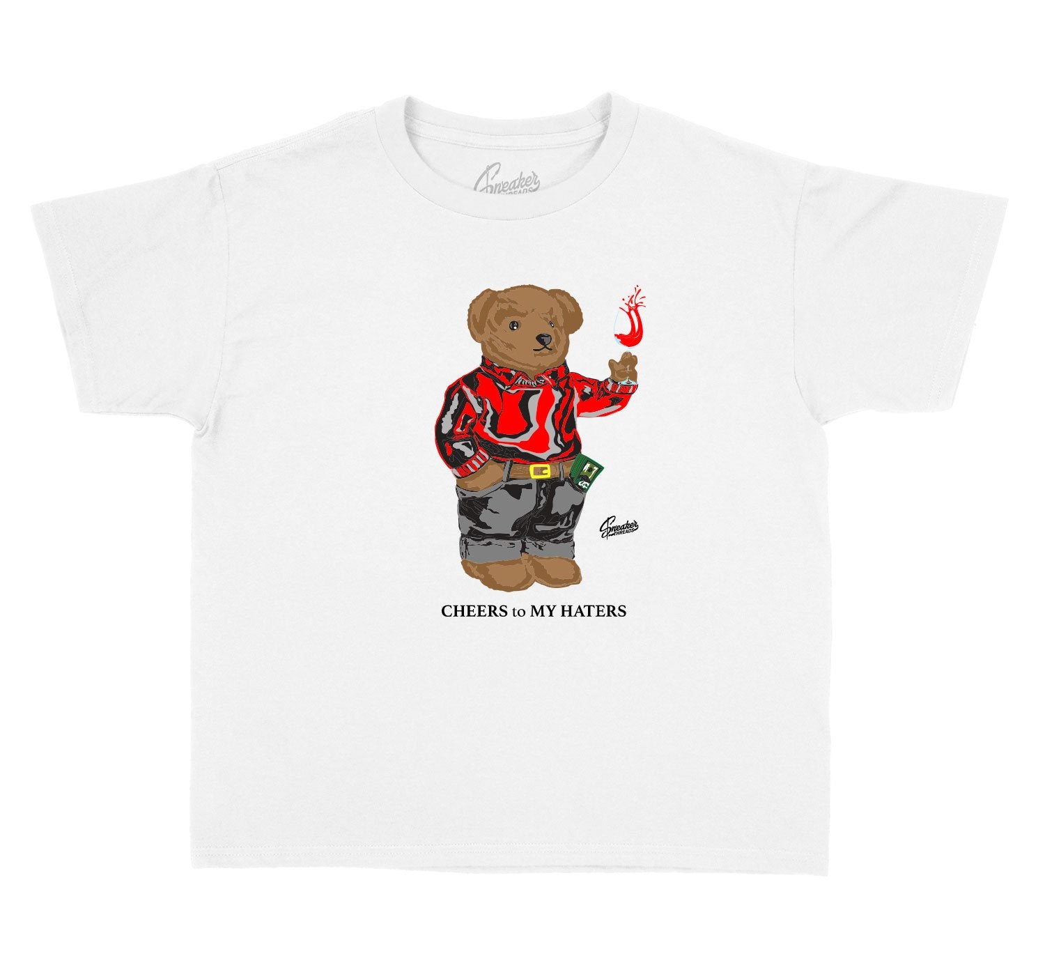Jordan Bear Shirt to match Bred 1 for kids