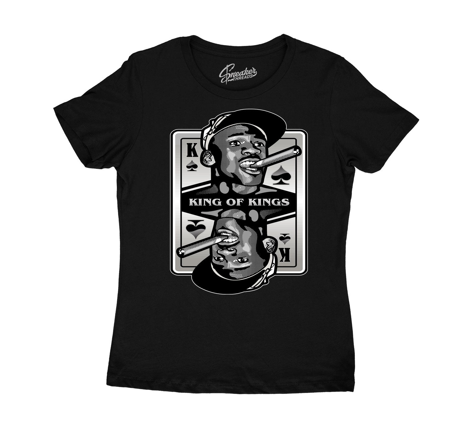 Womens Jubilee 11 Shirt - King Of Kings - Black