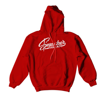 Red hoody collection designed to match the retro Jordan 9 gym red