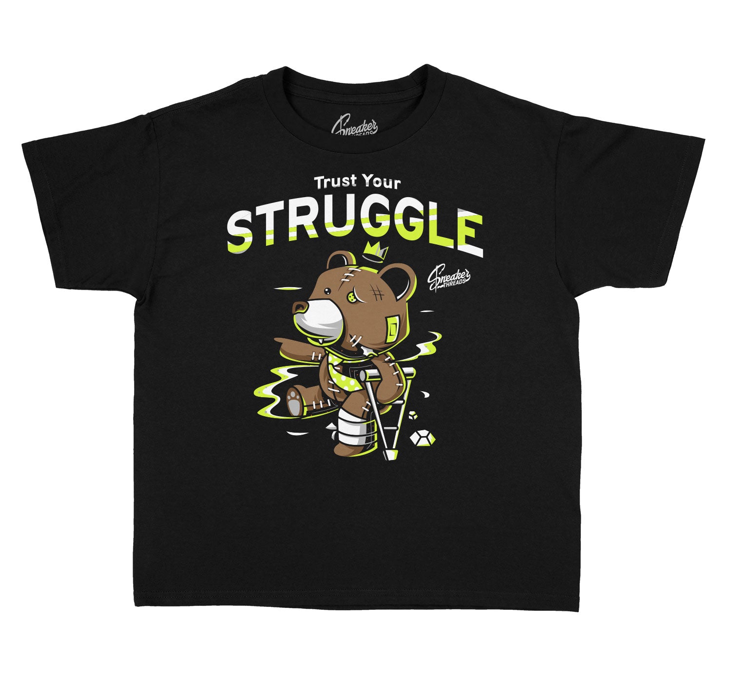 Kids Foam Volt Shirt - Trust Your Struggle - Black