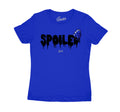 Ladies T shirt collection matching jordan 5 Racer Blue sneaker collection  | Girls sneaker outfits