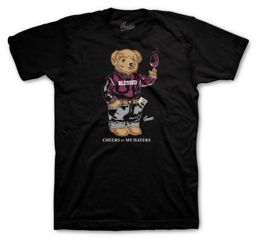 Retro 6 Singles Day Shirt - Cheers Bear - Black