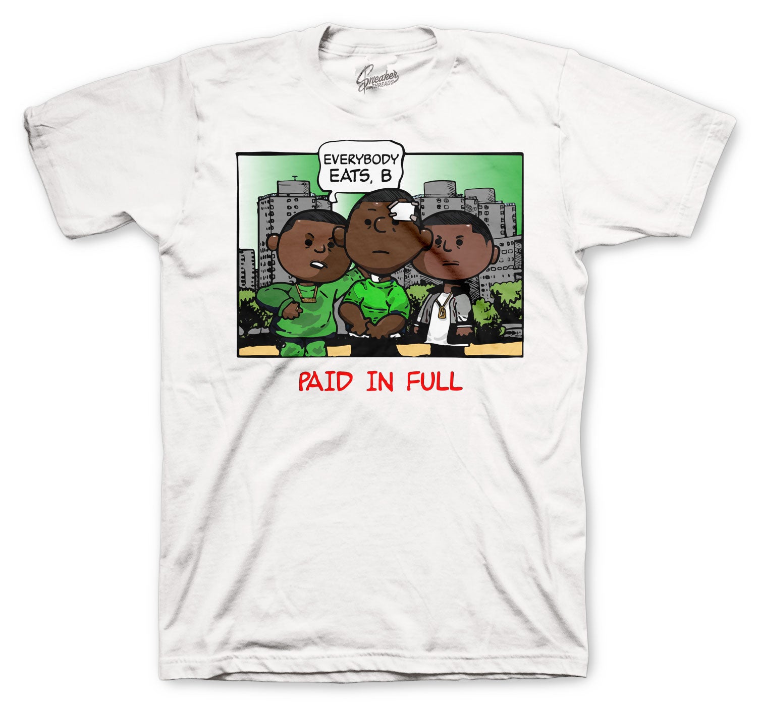 Retro 1 Lucky Green Shirt - Paid Peanuts - White
