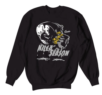 Retro 5 Anthracite Sweater - Killa Season - Black