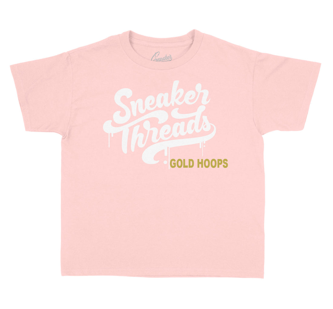 Gold Hoops Jordan 6 matching kids t shirt collection 