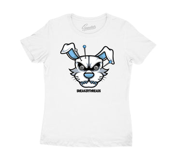 Womens University Blue 1 Shirt - ST hare - White