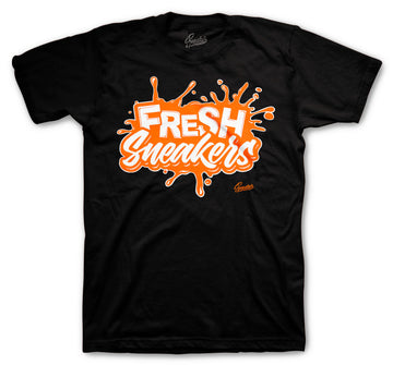 Retro 1 Electro Orange Shirt - Fresh Sneakers - Black