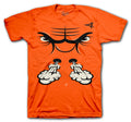 Jordan 4 Metallic Orange sneaker collection matches perfectly with mens t shirt collection 