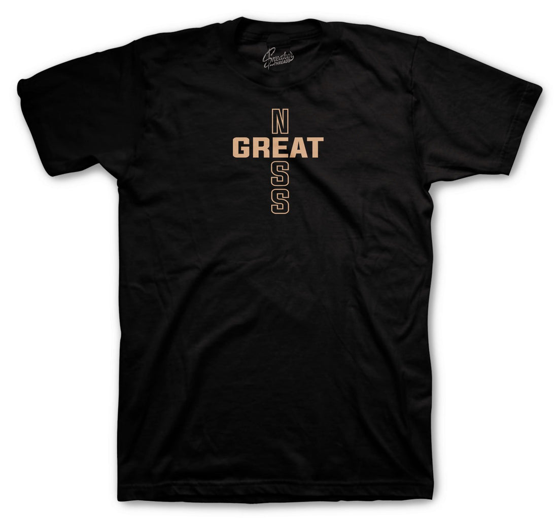 Greatness cross shirt to match Yeezy Mafia 500 Stone