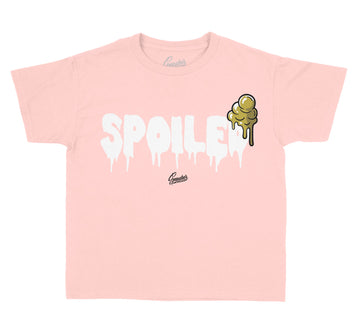 Kids Gold Hoops 6 Shirt - Spoiled - Light Pink