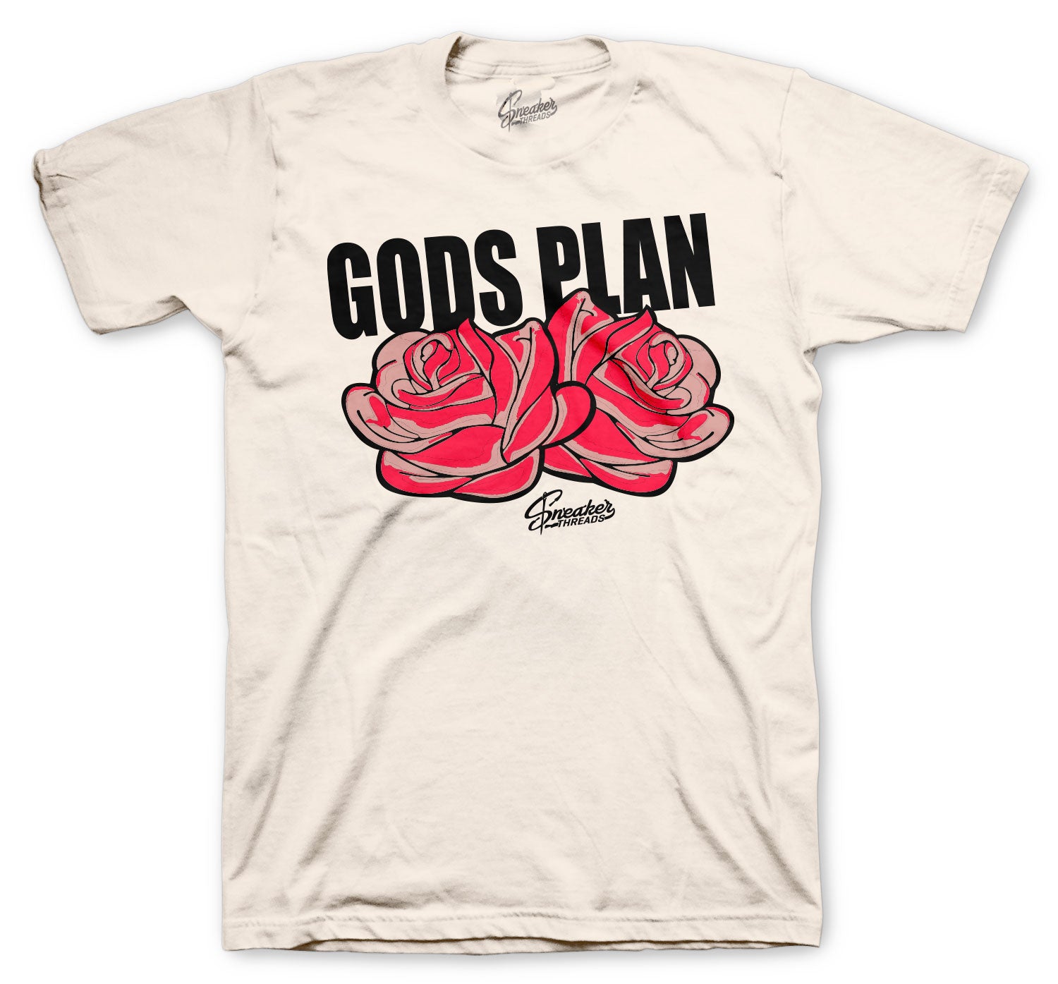Retro Rust Pink Shirt - Gods Plan - Natural