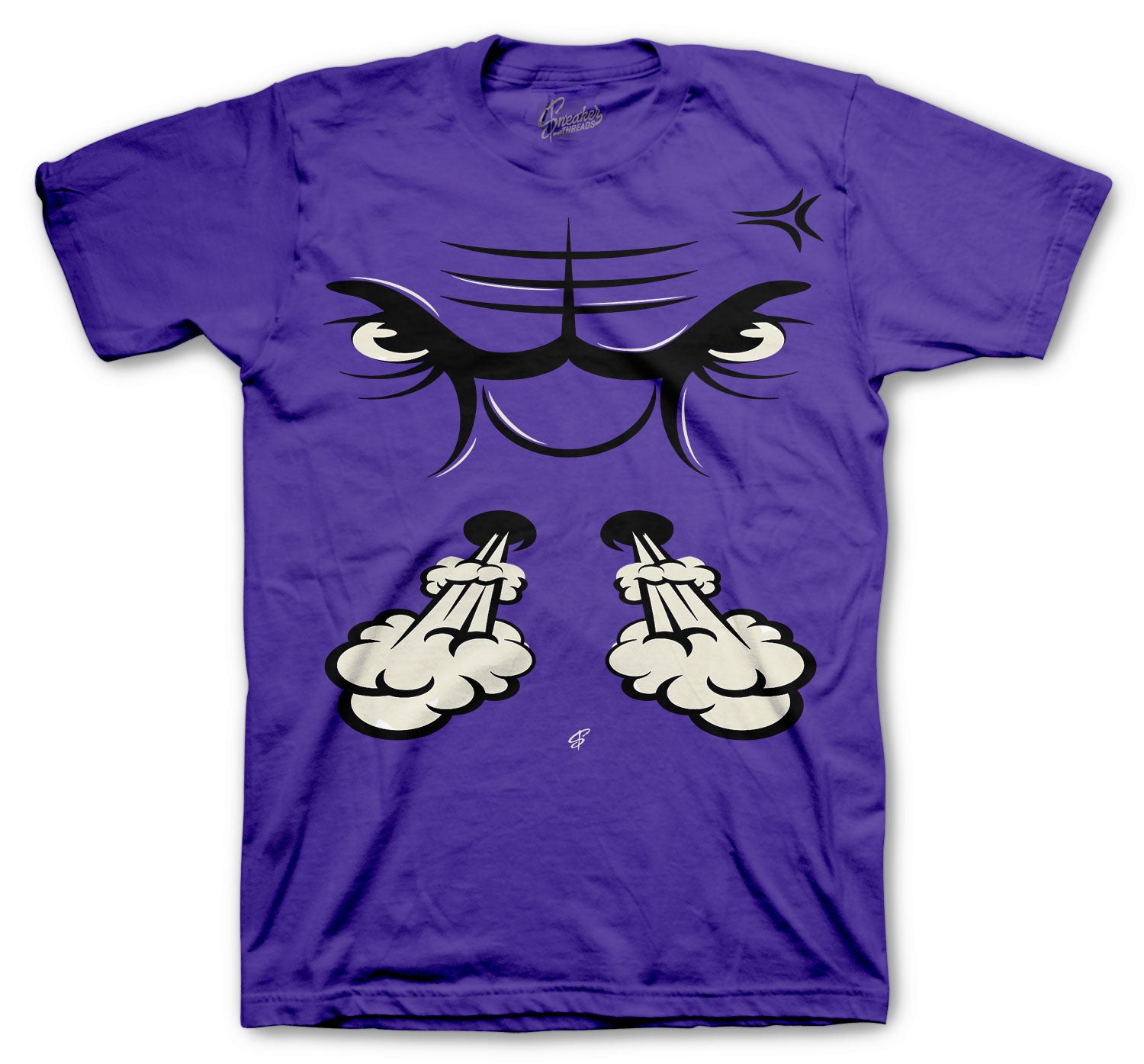 Purple Metallic Jordan 4 sneakers matching with t shirt collection for men
