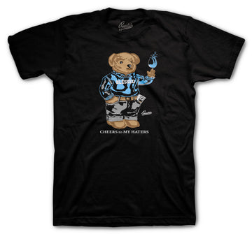Retro 3 Valor Blue Shirt - Cheers Bear - Black