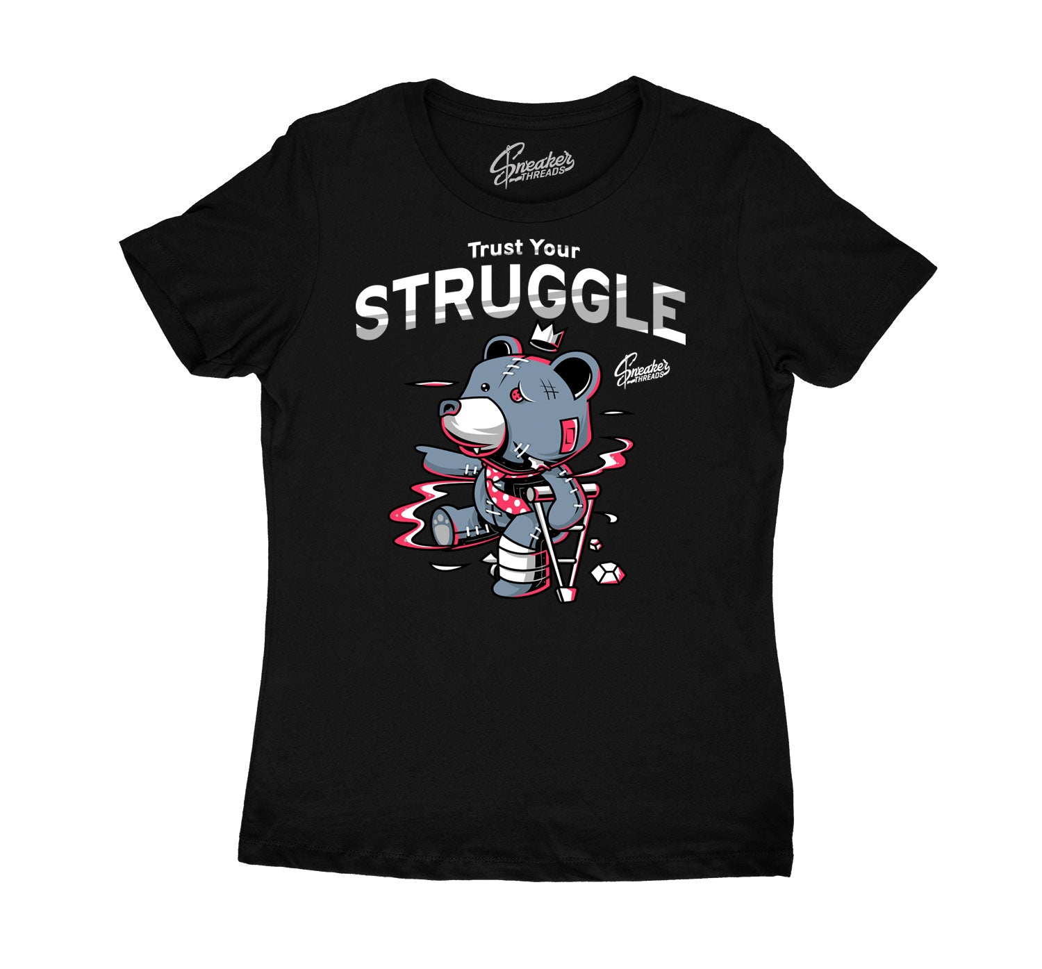 Womens Utility 12 Shirt - Trust Your Struggle - Black