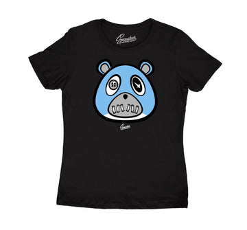 Womens University Blue 9 Shirt - ST Bear - Black