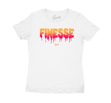 Finesse woman shirt collection to match Jordan 12 Hot Punch
