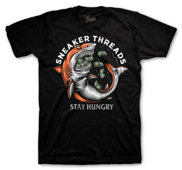 700 Wash Orange Shirt - Stay Hungry - Black