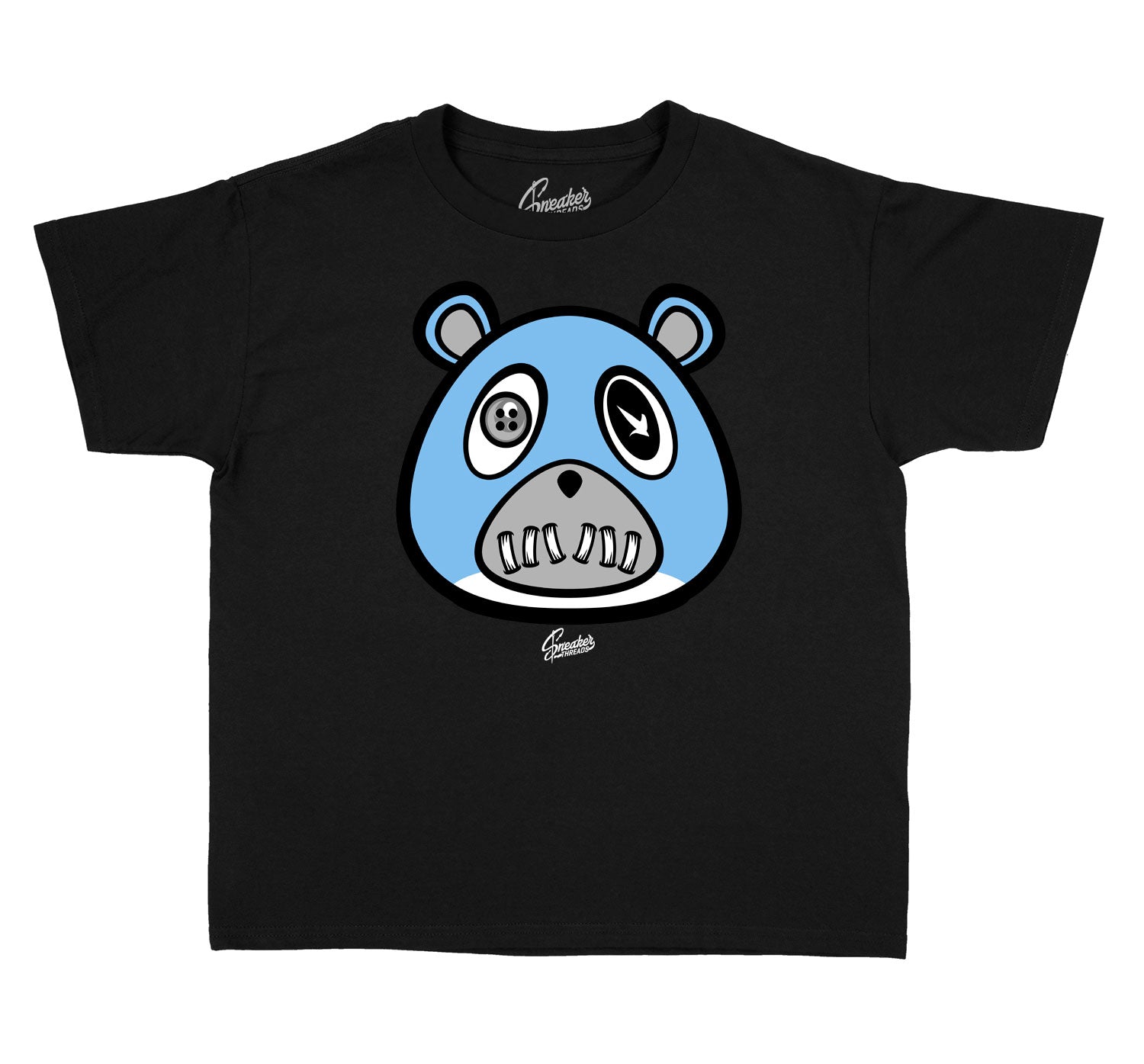 Kids University Blue 9 Shirt - ST Bear - Black