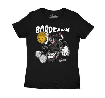 Womens Bordeaux 6 Shirt - Fresh Sneakers - Black