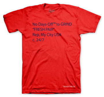 Retro 7 PSG Shirt - No Off Days - Red