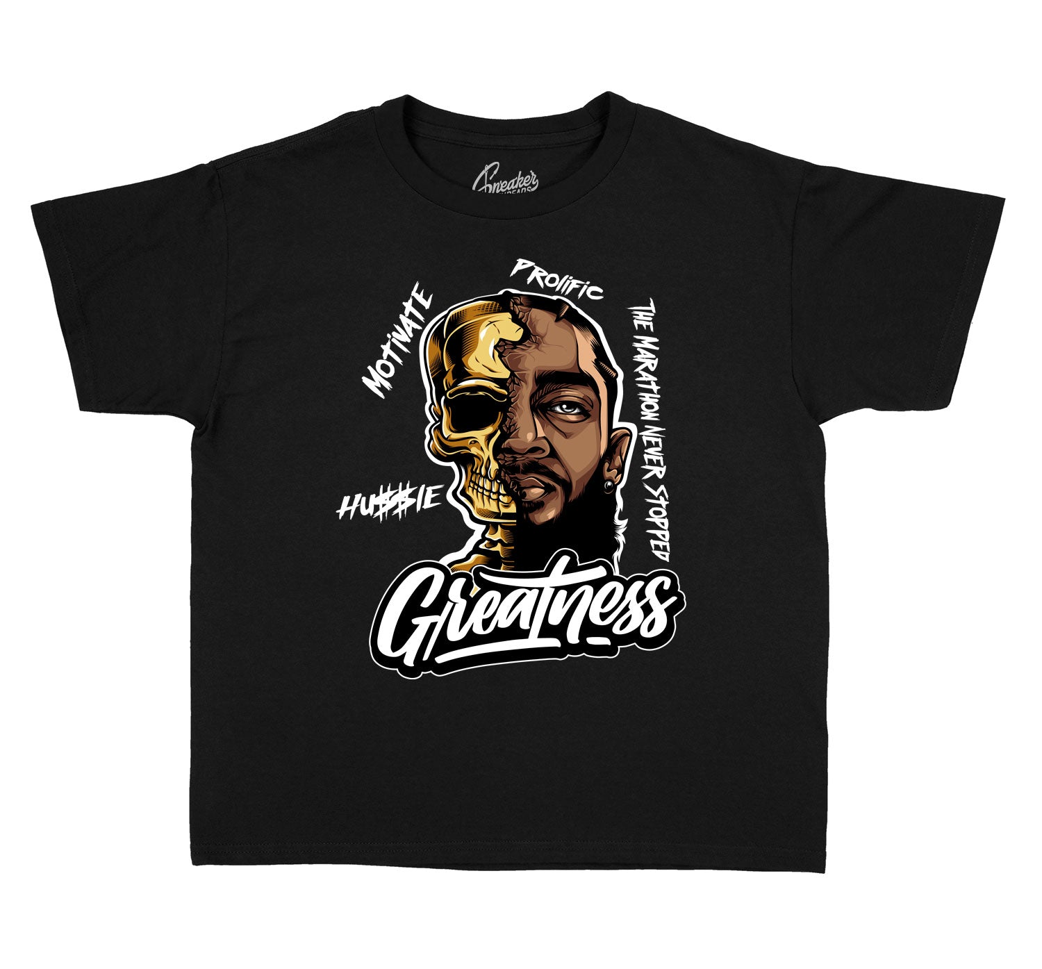 Kids Black Gold 1 Shirt - Great Nip - Black