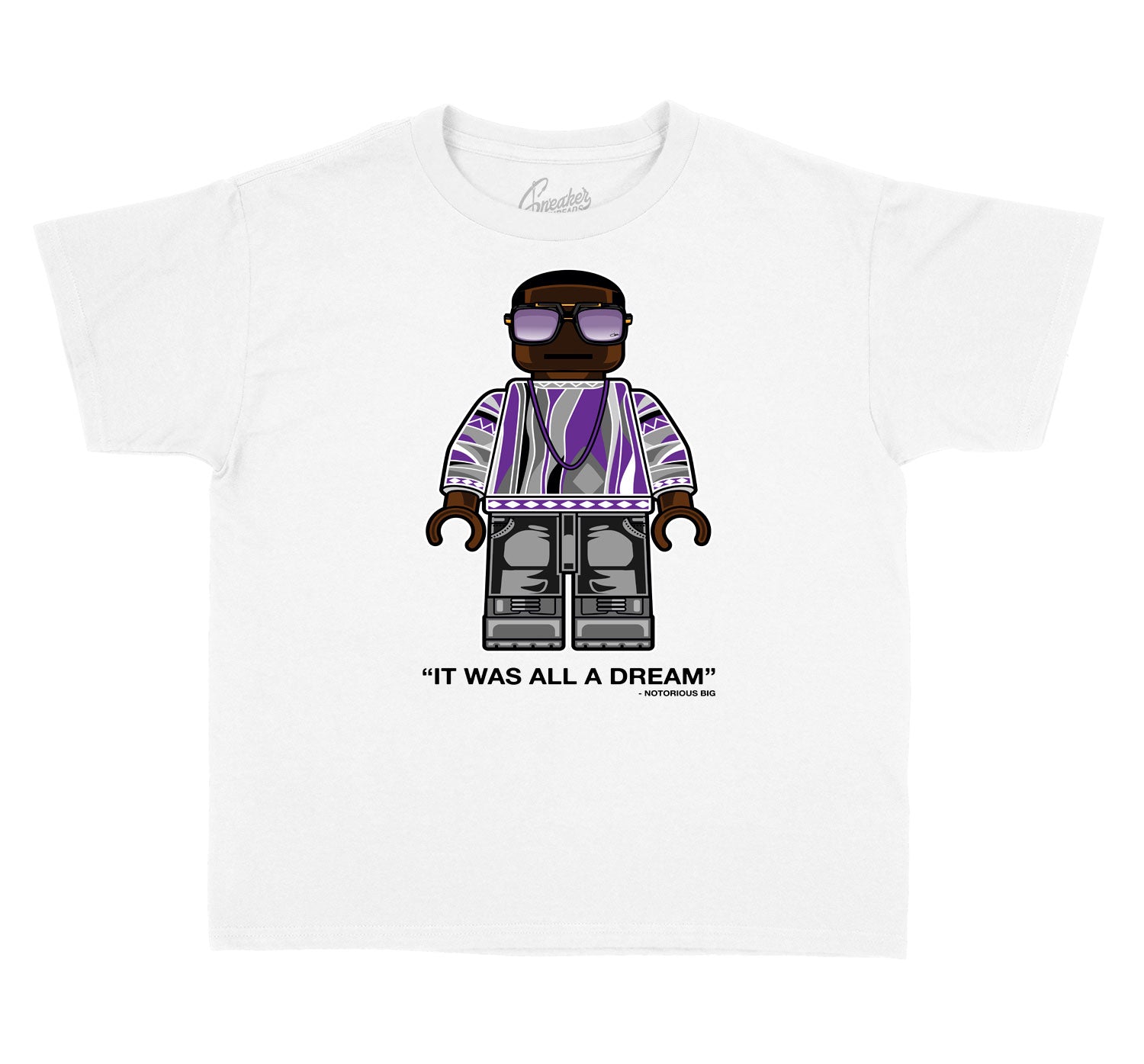Kids Flint 7 Grey Shirt - Big Bic - White