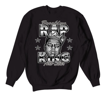 Retro 5 Moonlight Sweater - Rap King - Black